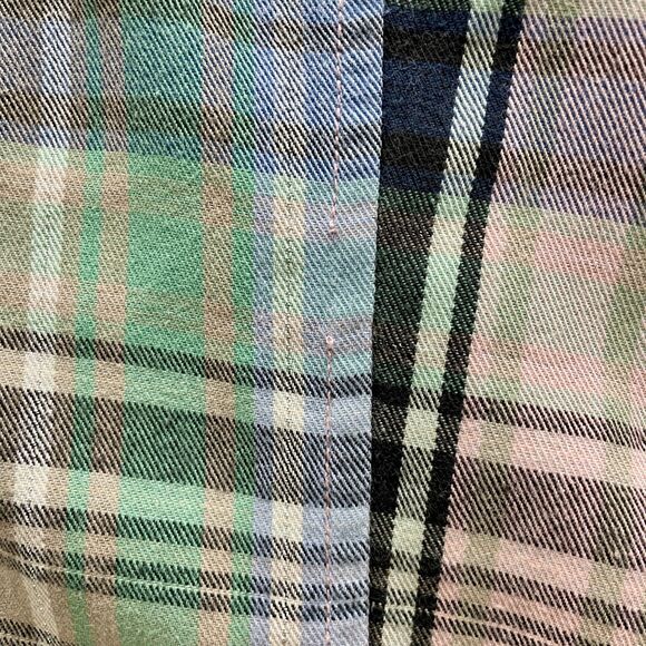 Vintage Guess Plaid Western Shirt Medium Womens Guess Snaps Button Down Shirt M - Picture 6 of 16